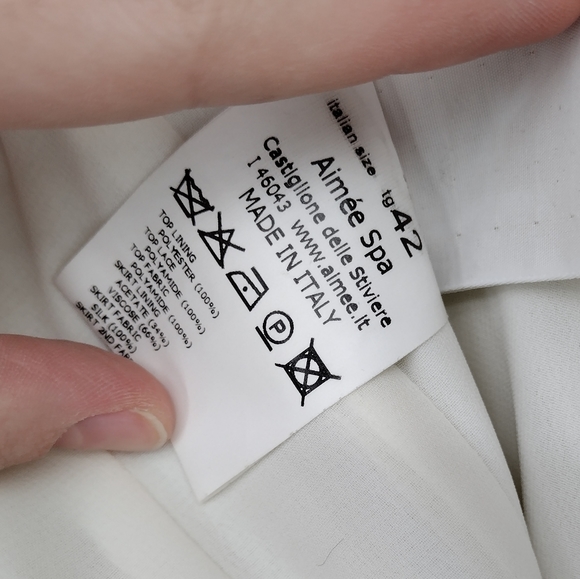 Atelier Aimee strapless beaded floral wedding gown roses ruched size 2 size 4 - Picture 11 of 14